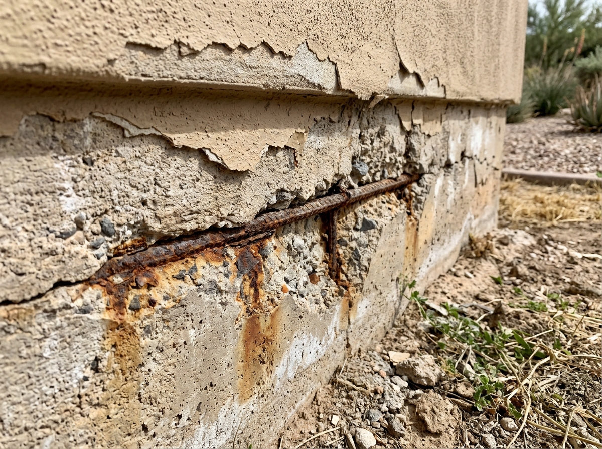 Concrete Stem Wall Spalling inspection and engineering diagnosis in Scottsdale